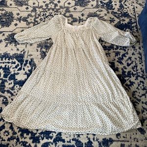 OLD NAVY Long-Sleeve Button-Down
Metallic Tiered Midi Swing Dress